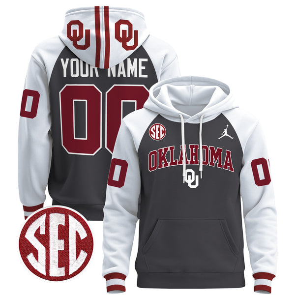 Oklahoma Sooners 2024 Custom Pullover Hoodie V2 - All Stitched