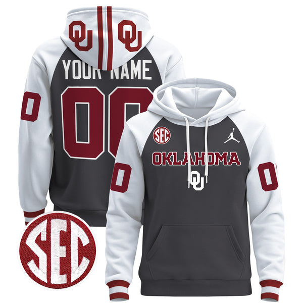 Oklahoma Sooners 2025 Custom Pullover Hoodie V3 - All Stitched