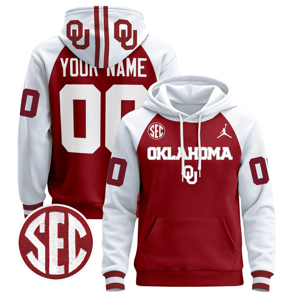 Oklahoma Sooners 2025 Custom Pullover Hoodie V3 - All Stitched