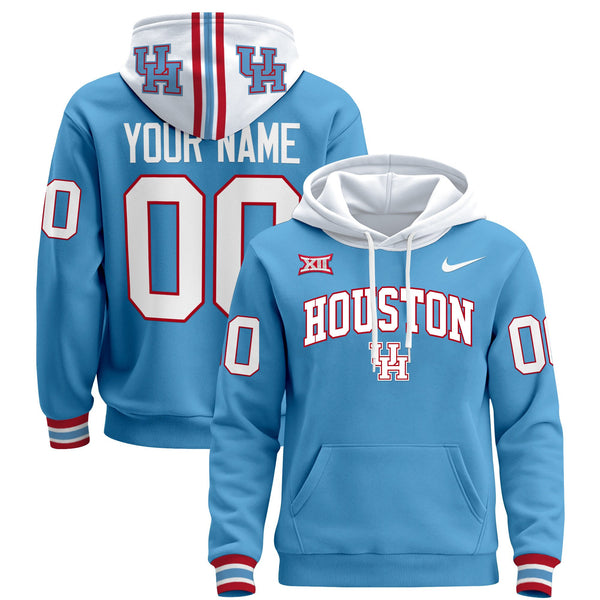Houston Cougars 2024 Custom Pullover Hoodie V2 - All Stitched