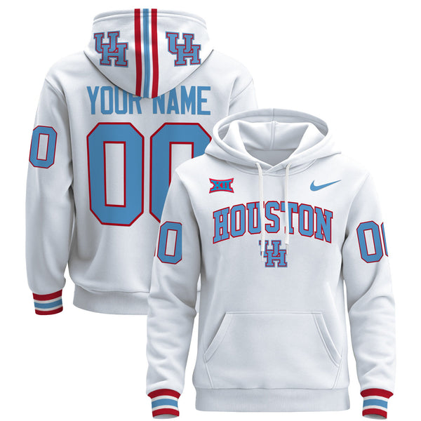 Houston Cougars 2024 Custom Pullover Hoodie V2 - All Stitched