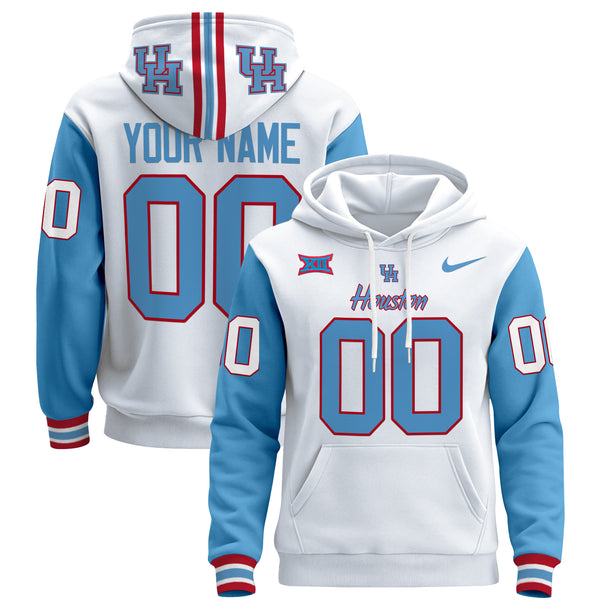 Houston Cougars 2024 Custom Pullover Hoodie - All Stitched