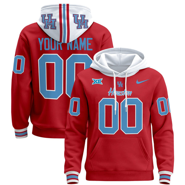 Houston Cougars 2024 Custom Pullover Hoodie - All Stitched