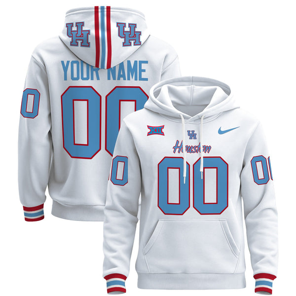 Houston Cougars 2024 Custom Pullover Hoodie - All Stitched