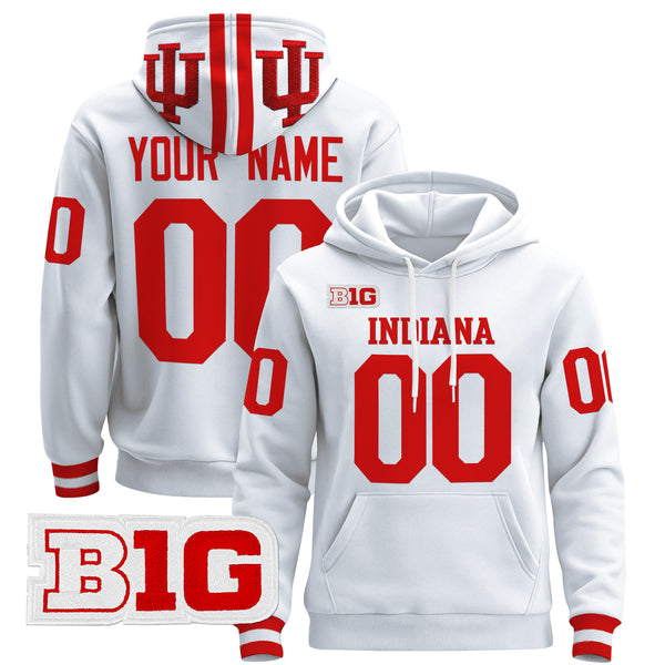 Indiana Hoosiers 2024 Custom Pullover Hoodie V3 - All Stitched