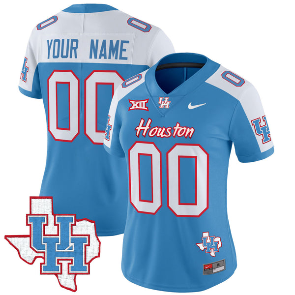 Houston Cougars 2024 Oilers Inspired Vapor Limited Custom Jersey - All Stitched