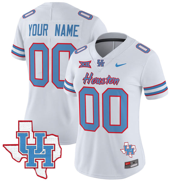 Houston Cougars 2024 Oilers Inspired Vapor Limited Custom Jersey - All Stitched