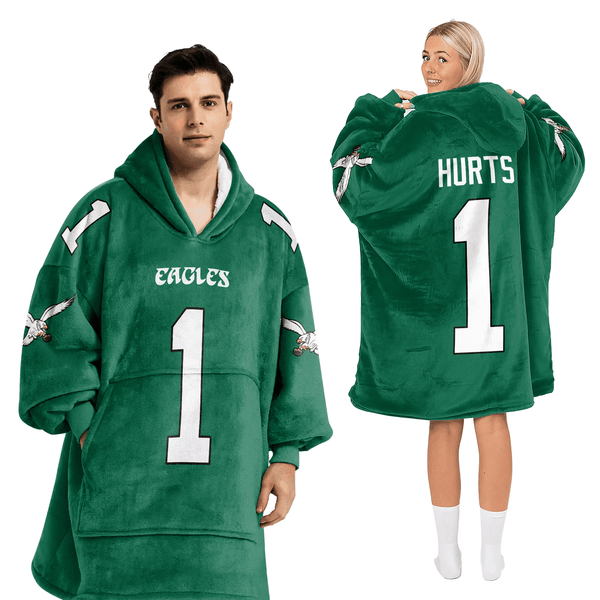 Adult 1 Philadelphia Football Unisex Blanket Hoodie