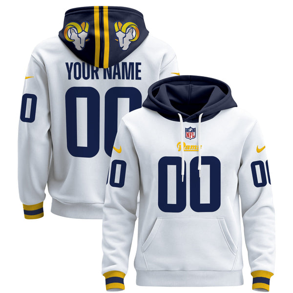 Los Angeles Rams 2024 Custom Pullover Hoodie - All Stitched