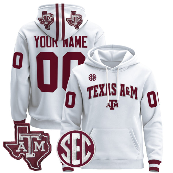 Texas A&M Aggies 2024 Custom Pullover Hoodie V2 - All Stitched