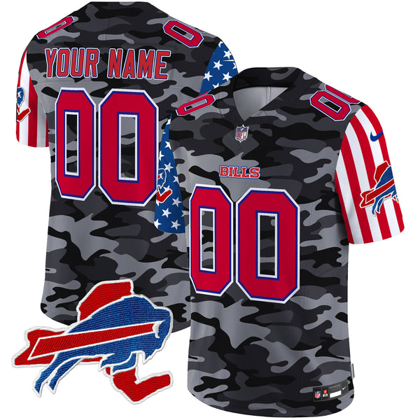 Bills American Style Vapor Limited Custom Jersey - All Stitched