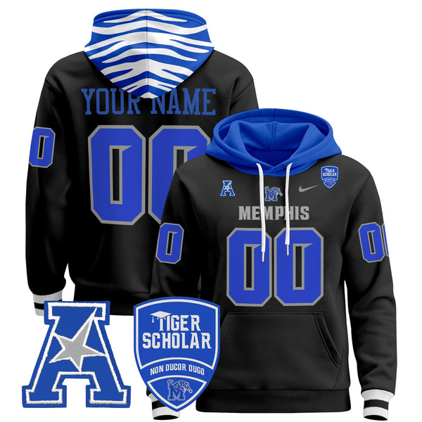 Memphis Tigers 2024 Custom Pullover Hoodie - All Stitched