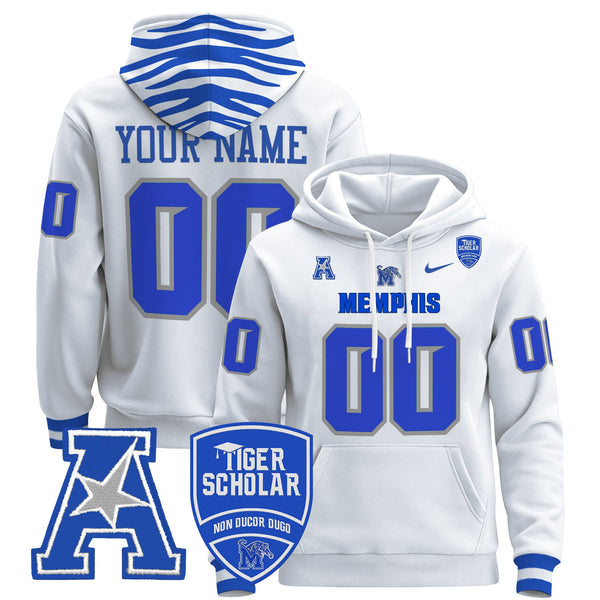 Memphis Tigers 2024 Custom Pullover Hoodie - All Stitched