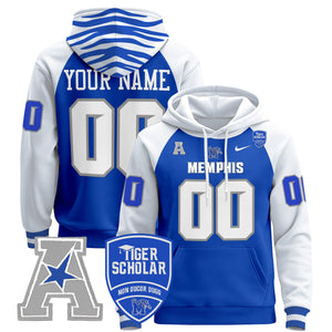 Memphis Tigers 2024 Custom Pullover Hoodie - All Stitched