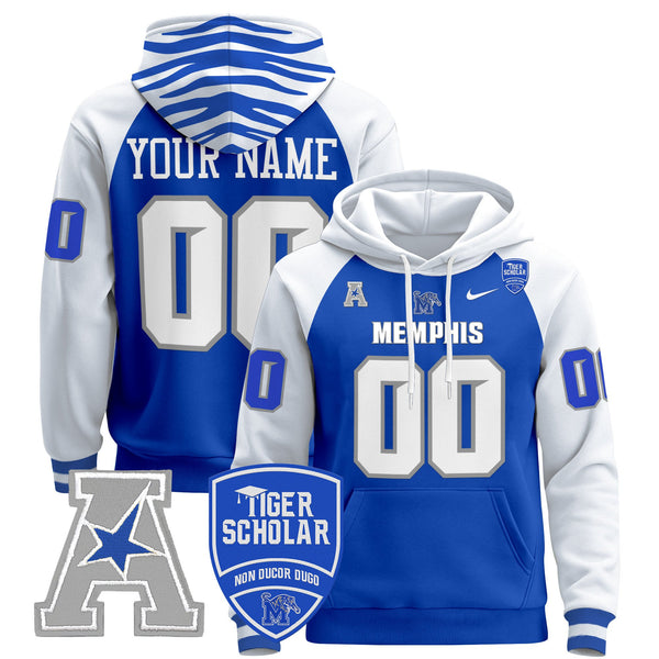 Memphis Tigers 2024 Custom Pullover Hoodie - All Stitched