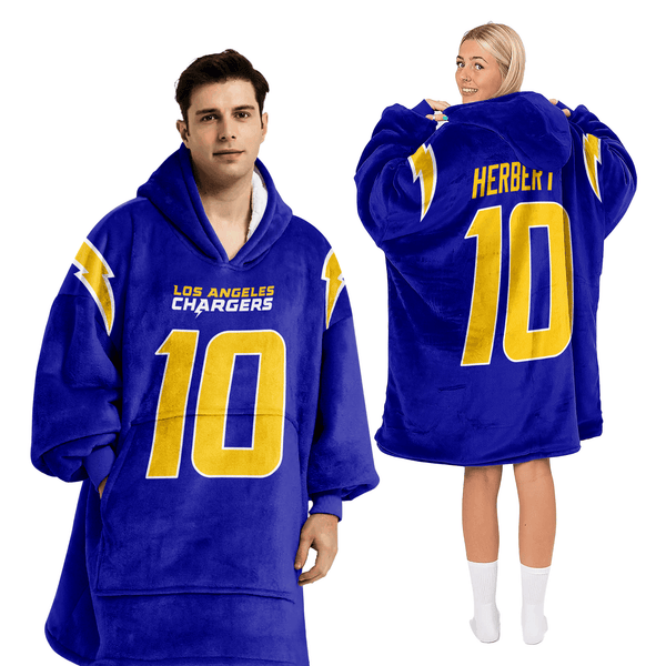 Adult 10 Los Angeles Football Unisex Blanket Hoodie