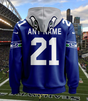 Seattle Seahawks Pullover Custom Hoodie V2 - All Stitched
