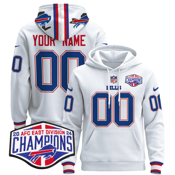 Buffalo Bills 2024 Custom Pullover Hoodie V2 - All Stitched