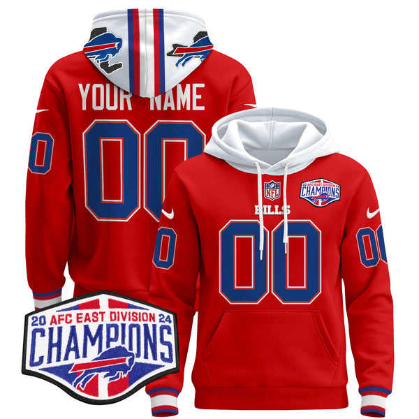 Buffalo Bills 2024 Custom Pullover Hoodie V2 - All Stitched