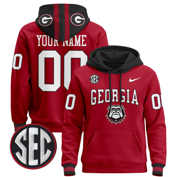 Georgia Bulldogs 2025 Custom Pullover Hoodie V2 - All Stitched