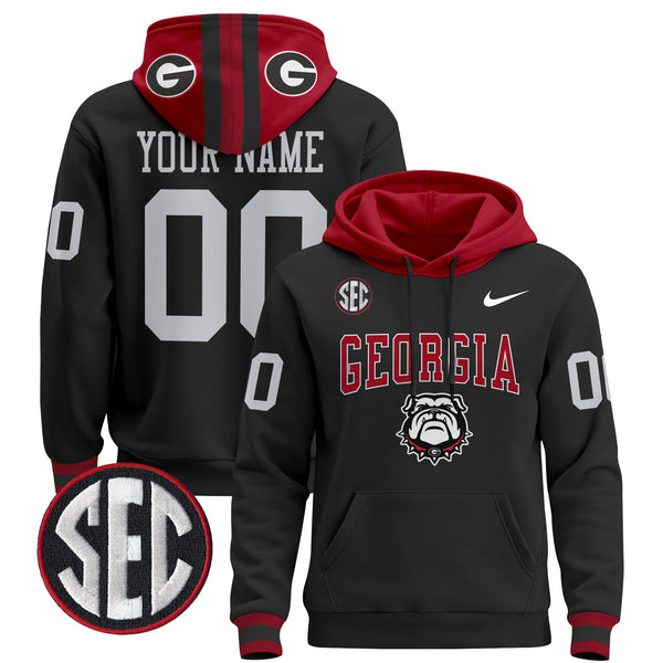 Georgia Bulldogs 2025 Custom Pullover Hoodie V2 - All Stitched