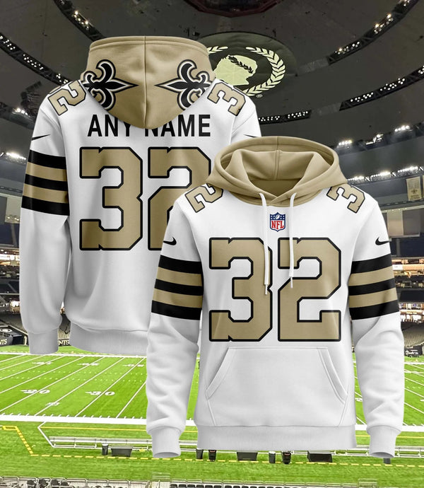 New Orleans Saints Pullover Custom Hoodie - All Stitched