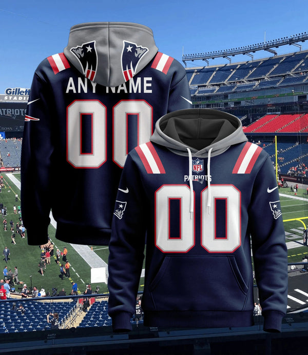 New England Patriots Pullover Custom Hoodie - All Stitched