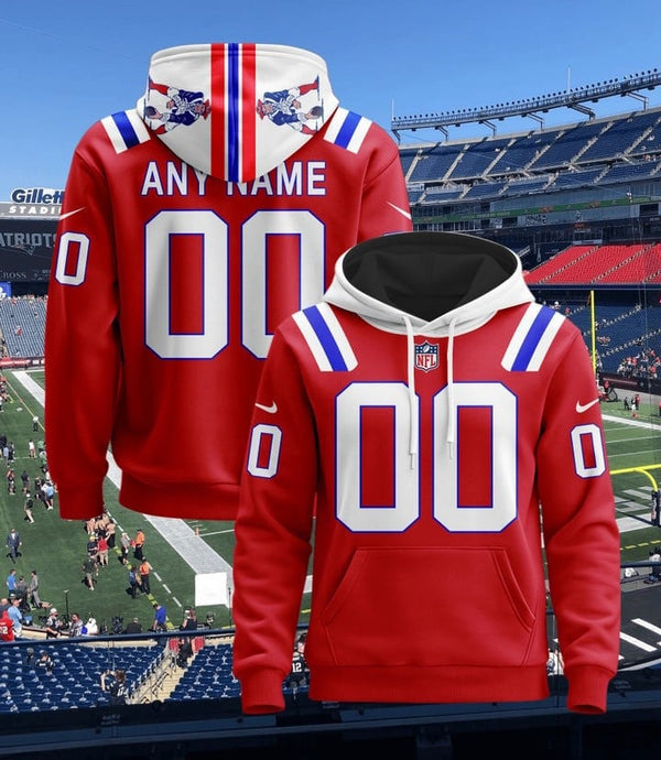 New England Patriots Pullover Custom Hoodie - All Stitched