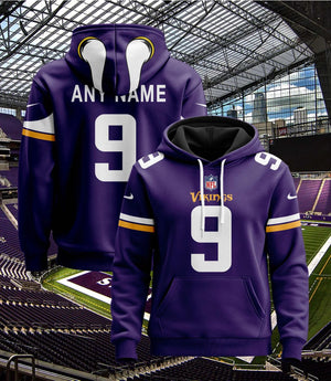 Minnesota Vikings Pullover Custom Hoodie - All Stitched