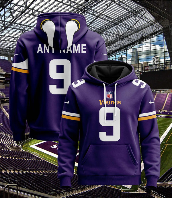 Minnesota Vikings Pullover Custom Hoodie - All Stitched