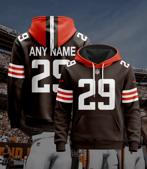 Cleveland Browns Pullover Custom Hoodie - All Print