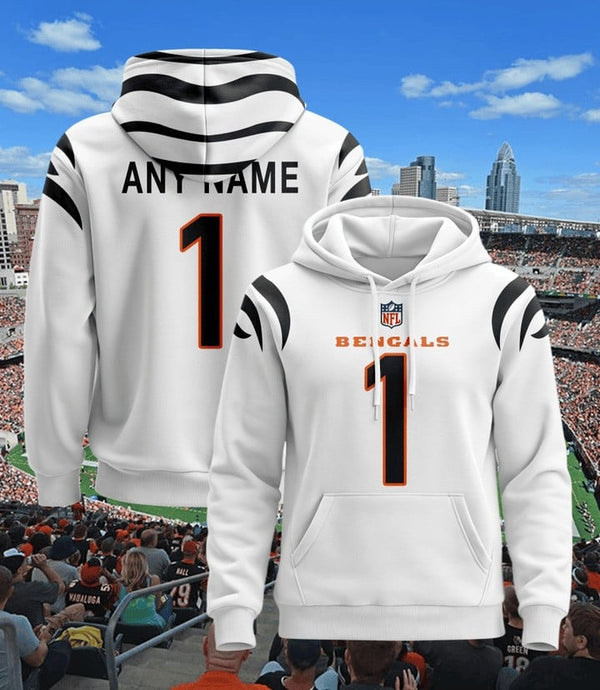 Cincinnati Bengals Pullover Custom Hoodie - All Stitched