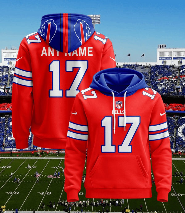 Buffalo Bills Pullover Custom Hoodie - All Stitched