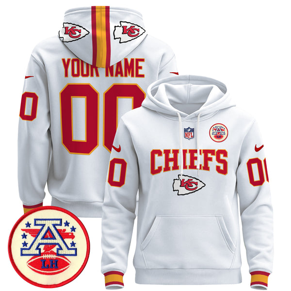 Kansas City Chiefs 2024 Custom Pullover Hoodie V2 - All Stitched