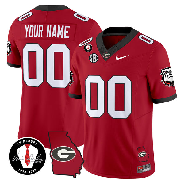 Georgia Bulldogs 2025 Vapor Limited Custom Jersey V5- Georgia Map - All Stitched