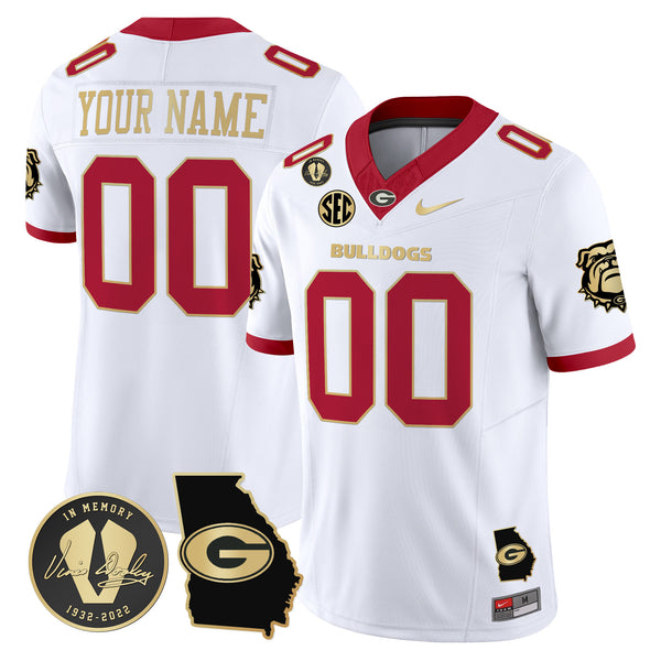 Georgia Bulldogs 2025 Vapor Limited Custom Jersey V5- Georgia Map - All Stitched