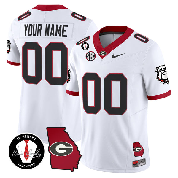 Georgia Bulldogs 2025 Vapor Limited Custom Jersey V5- Georgia Map - All Stitched