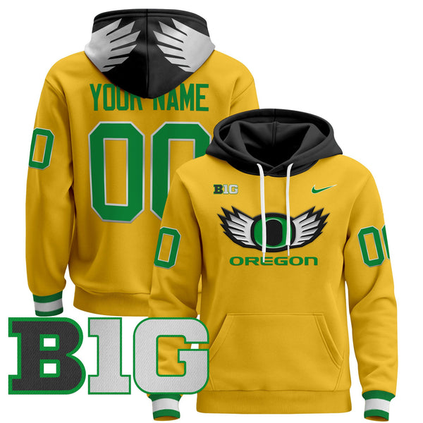 Oregon Ducks 2024 Custom Pullover Hoodie V3 - All Stitched
