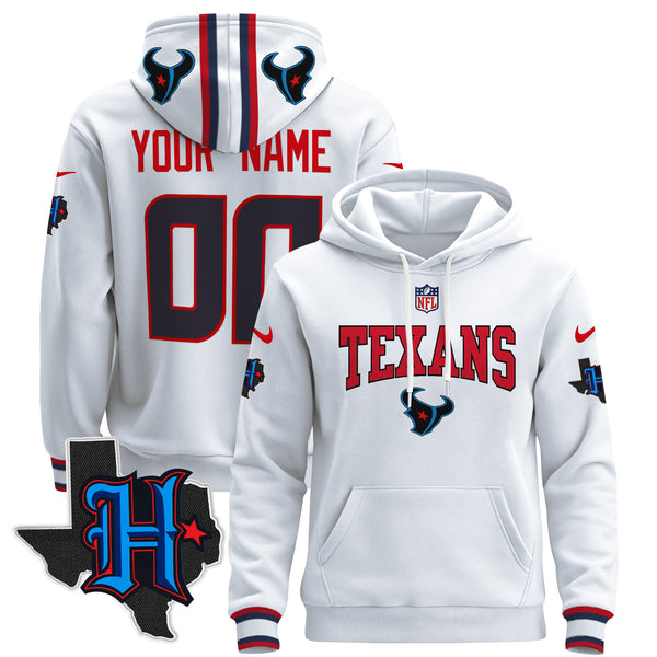 Houston Texans 2024 Custom Pullover Hoodie V3 - All Stitched