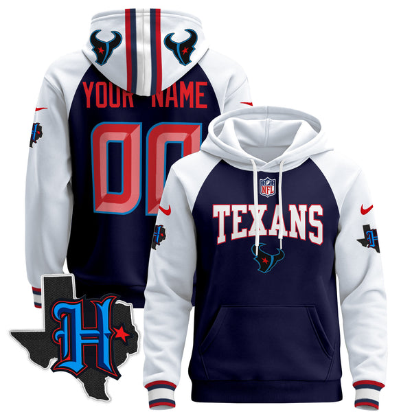 Houston Texans 2024 Custom Pullover Hoodie V3 - All Stitched