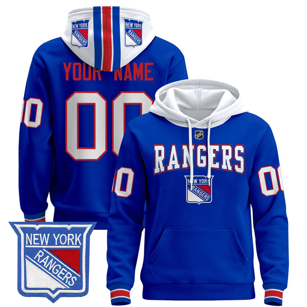 New York Rangers 2024 Custom Pullover Hoodie - All Stitched