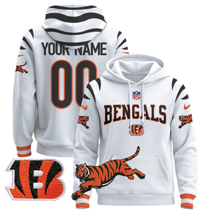 Bengals 2025 Custom Pullover Hoodie V2 - All Stitched