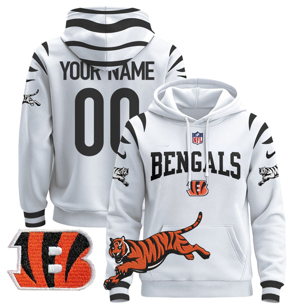 Bengals 2025 Custom Pullover Hoodie V2 - All Stitched