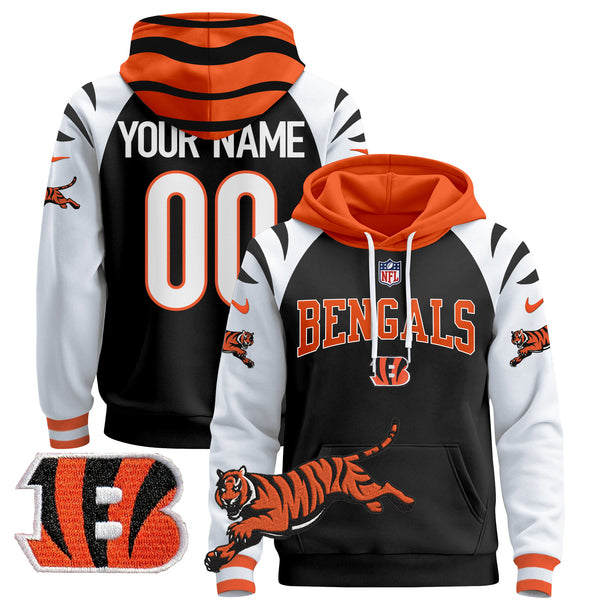 Bengals 2025 Custom Pullover Hoodie V2 - All Stitched