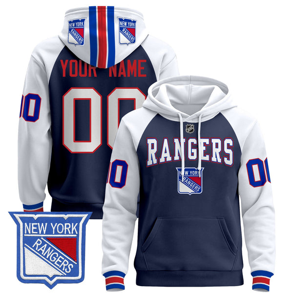 New York Rangers 2024 Custom Pullover Hoodie - All Stitched