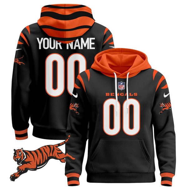 Cincinnati Bengals 2024 Custom Pullover Hoodie - All Stitched