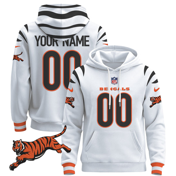 Cincinnati Bengals 2024 Custom Pullover Hoodie - All Stitched