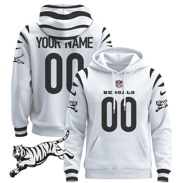 Cincinnati Bengals 2024 Custom Pullover Hoodie - All Stitched
