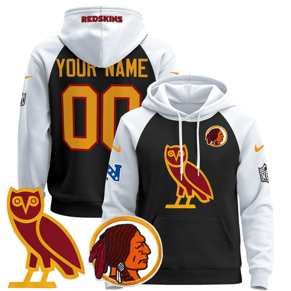 Washington Redskins OVO 2024 Custom Pullover Hoodie - All Stitched
