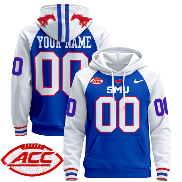 SMU Mustangs 2024 Custom Pullover Hoodie - All Stitched